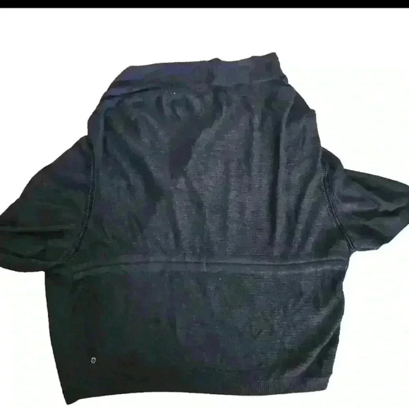 Lululemon Womens Breeze Easy Wrap Heathered Black Sweater XS/S - Picture 11 of 15